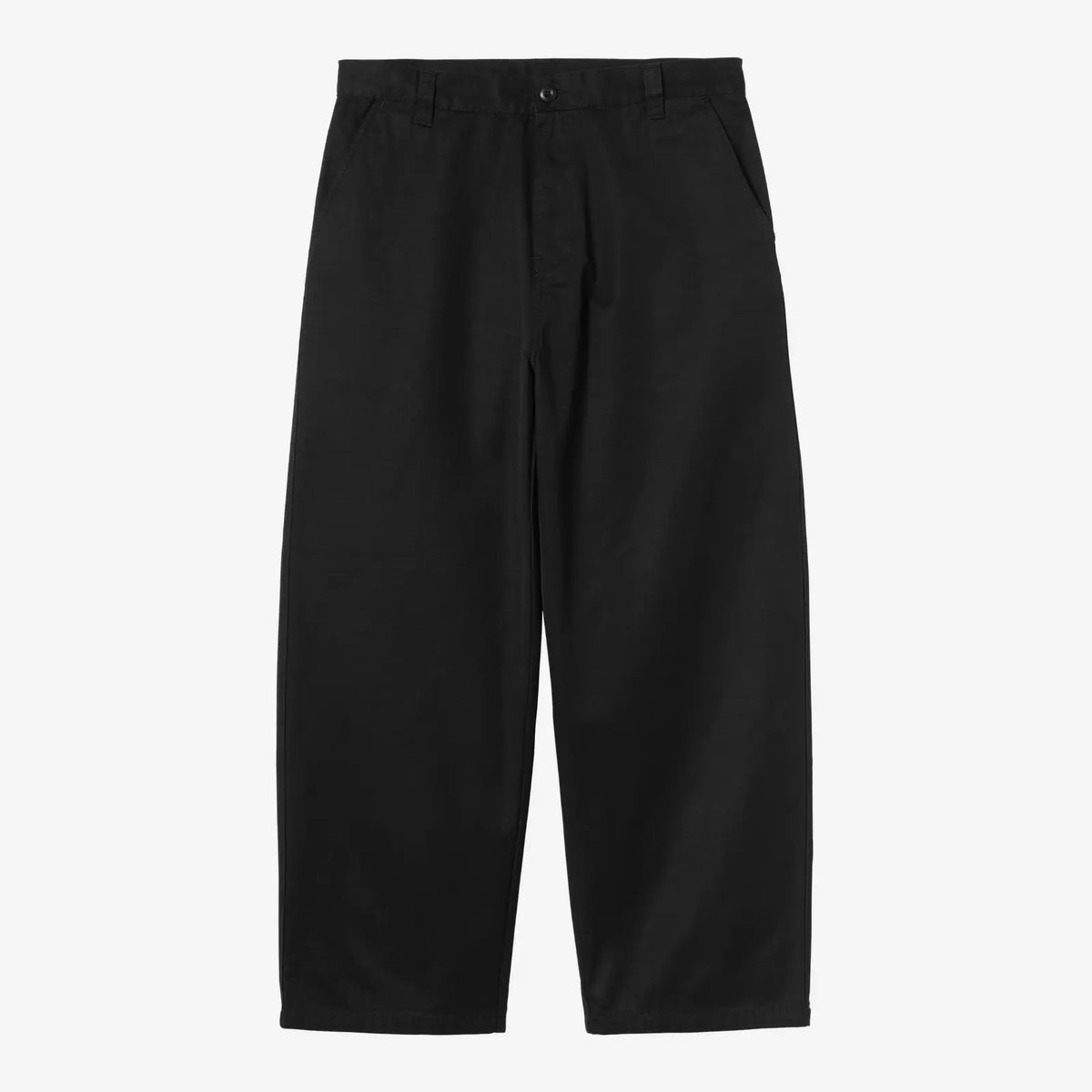 Pantalon Brady Carhartt WIP coton délavé Black Rinsed - vue avant