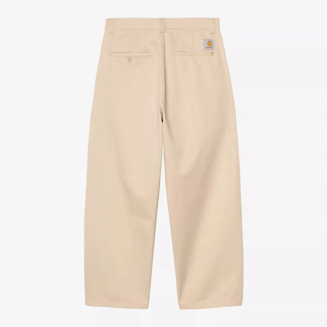 Dos du Brady Pant beige sable Wall : poches passepoilées, label carré sur la droite, jambes larges et souples