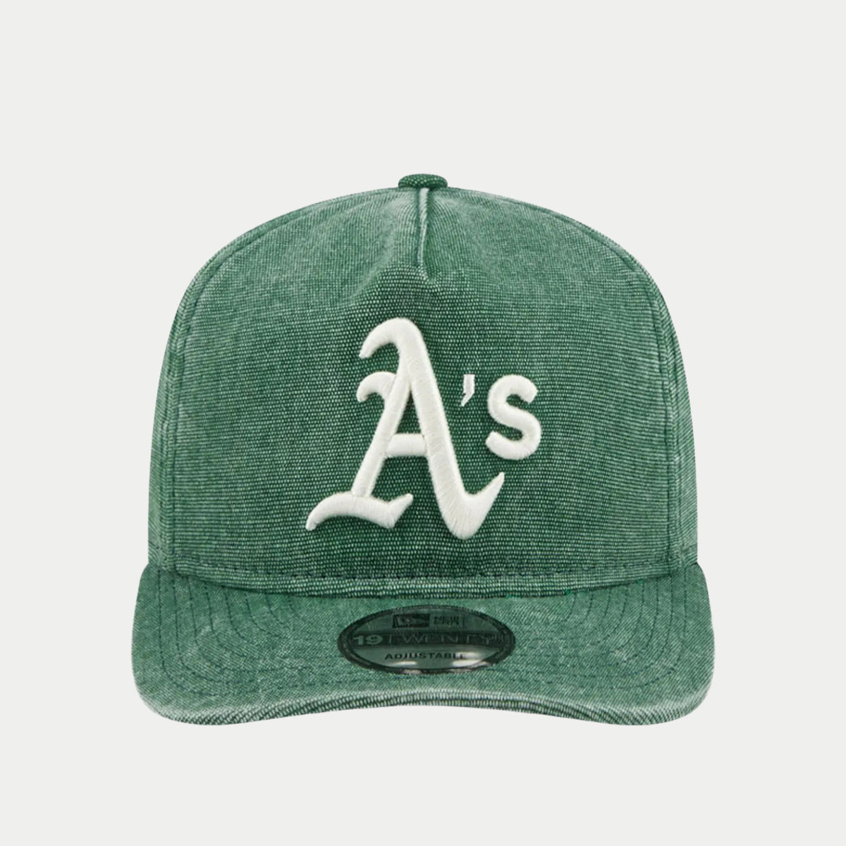 Casquette 19Twenty 1920 Classic vert délavé de face, calotte souple et logo A's blanc brodé au centre