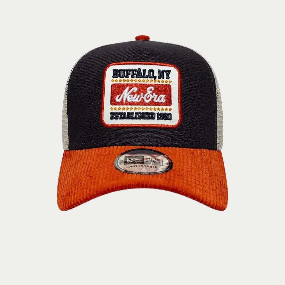 Casquette 9FORTY A-Frame Trucker New Era Patch Cord - Bleu Marine - New Era