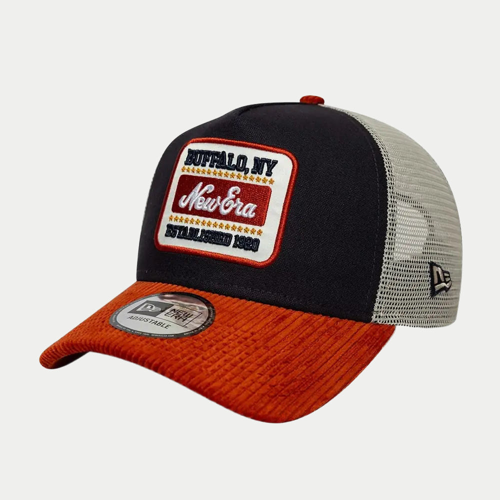 Casquette 9FORTY A-Frame Trucker New Era Patch Cord - Bleu Marine - New Era