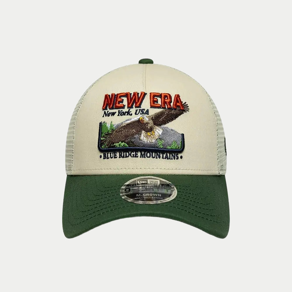 Casquette 9FORTY M-Crown A-Frame Trucker New Era Graphic - Crème - New Era