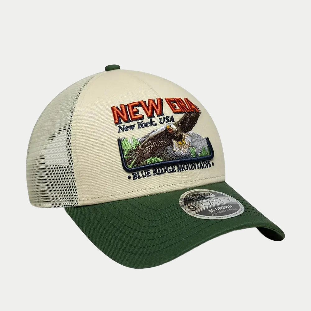Casquette 9FORTY M-Crown A-Frame Trucker New Era Graphic - Crème - New Era