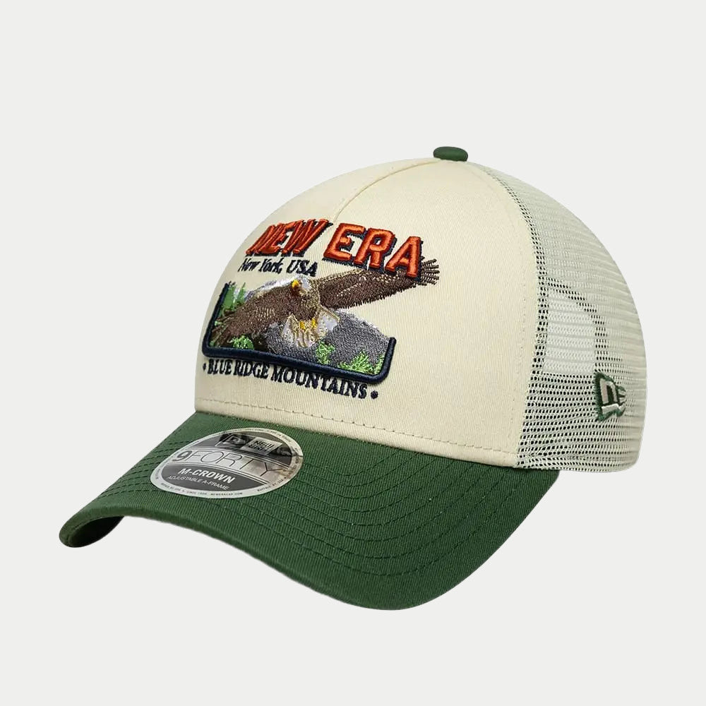 Casquette 9FORTY M-Crown A-Frame Trucker New Era Graphic - Crème - New Era