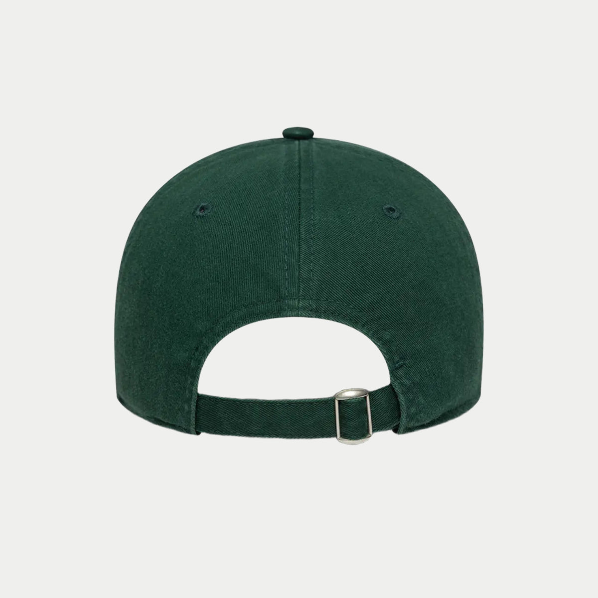 Dos de la casquette 9Twenty vert sapin : sangle en coton et boucle métal qui ferment le tour de tête