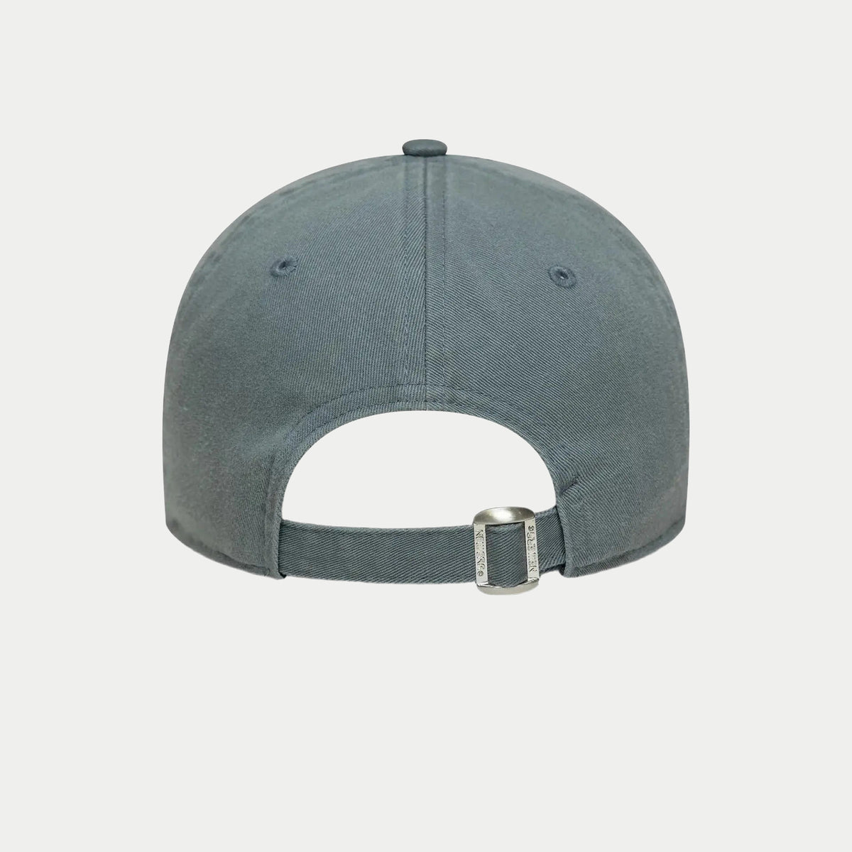 Dos gris vert : sangle textile réglable à boucle métal argentée