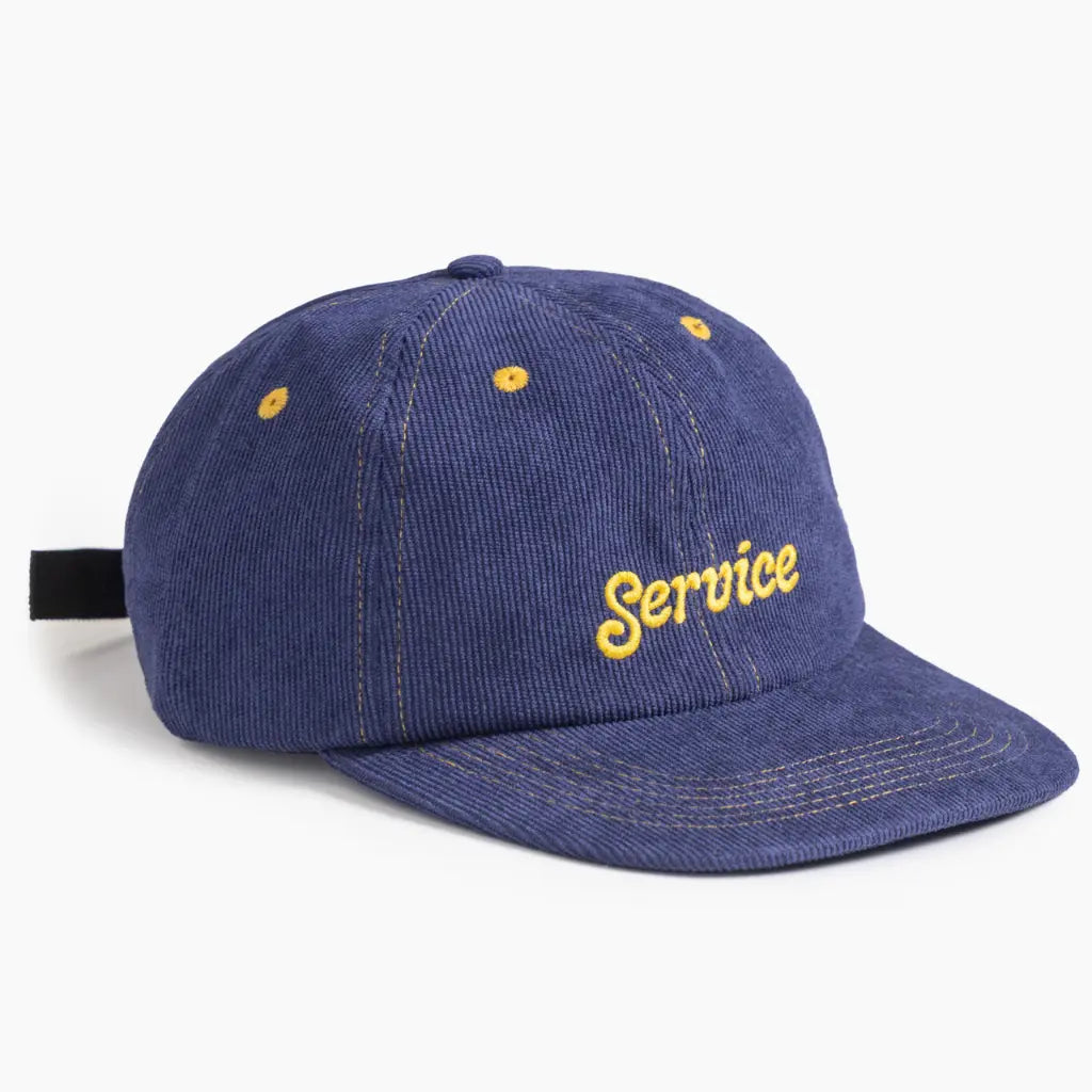 Casquette Velours Service Script Navy - Service Works
