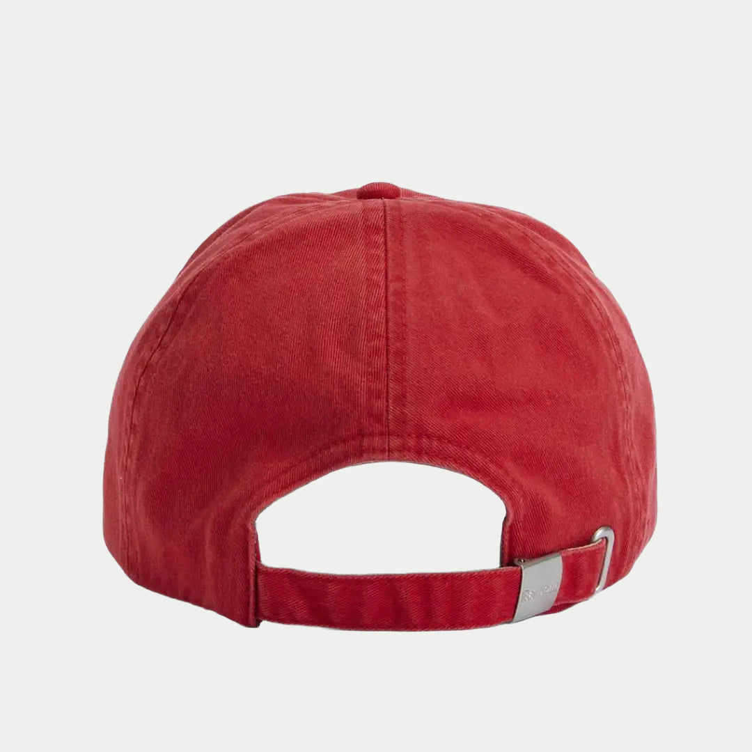 Dos de la casquette Cascade Lava, ouverture de réglage et sangle à boucle métal