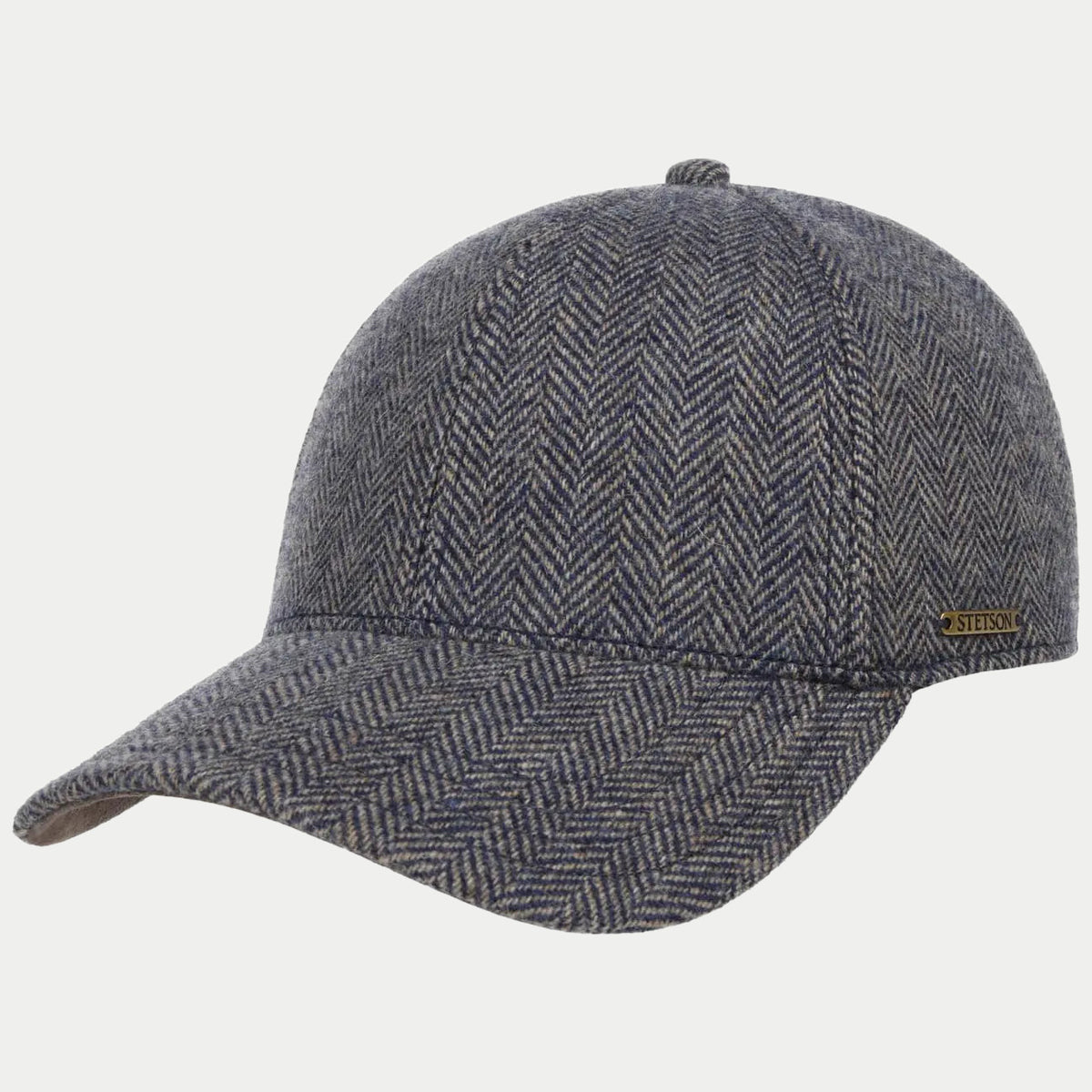 Casquette Laine Chevrons Plano - Beige et Bleu - Stetson