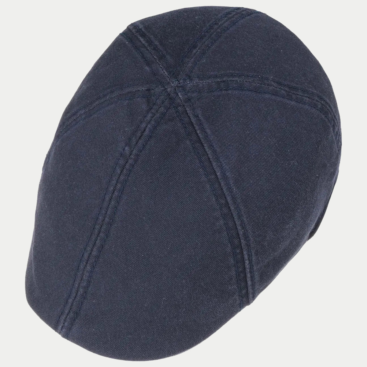 Dessus de la casquette Texas bleu marine, calotte six panneaux surpiquée