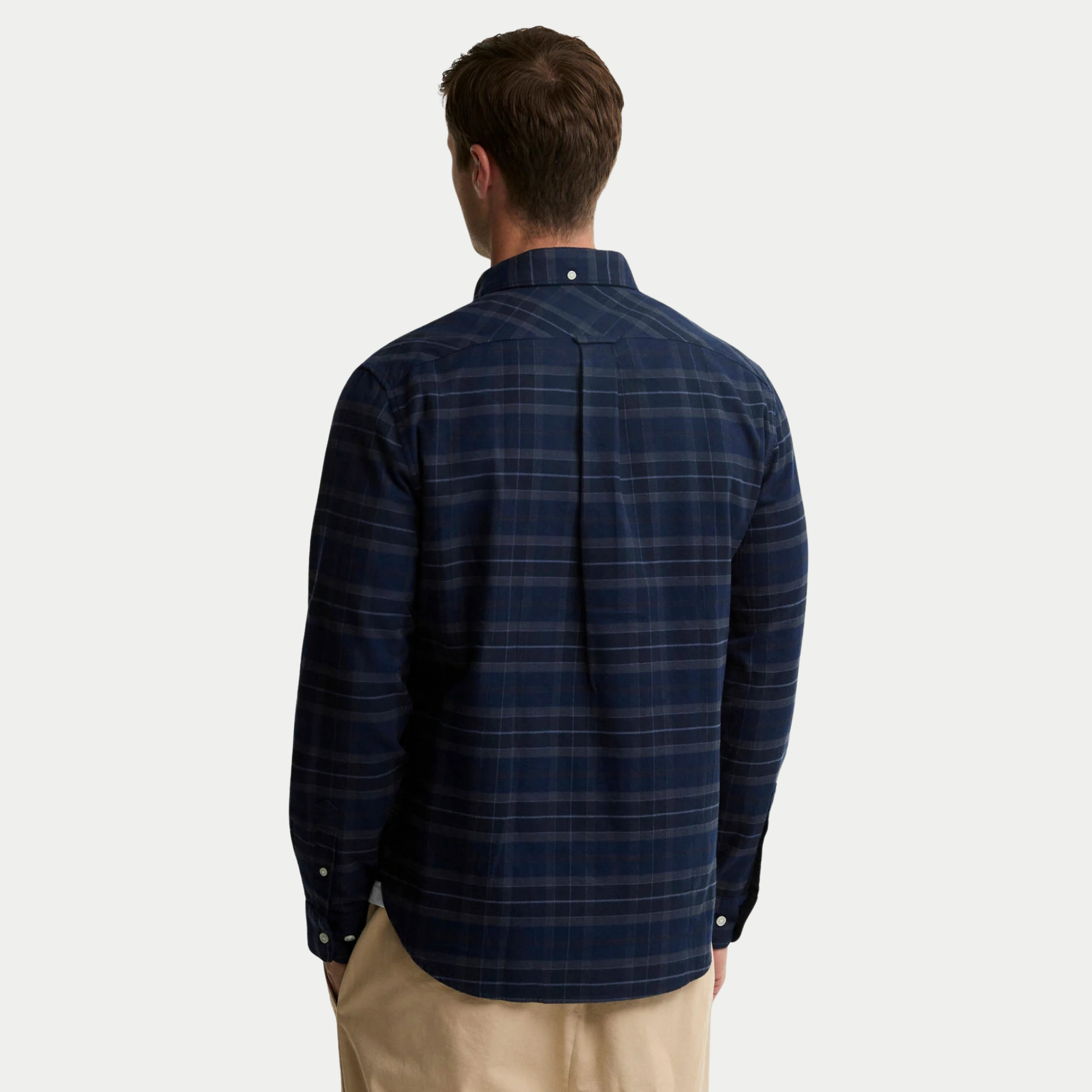 Chemise Barbour Mineral Tartan Midnight Loch vue de dos