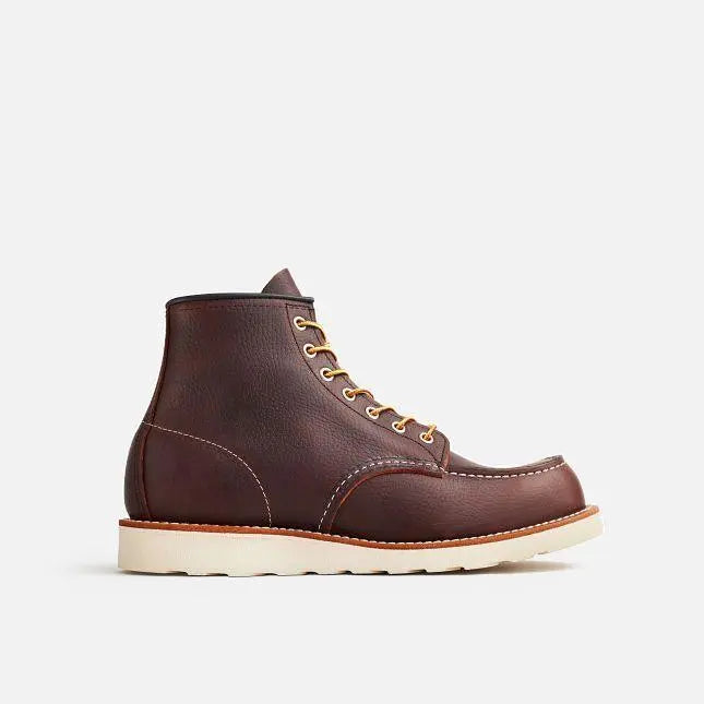 Classic Moc Toe Briar Oil Slick Red Wing - profil latéral de la bottine, tige en cuir huilé