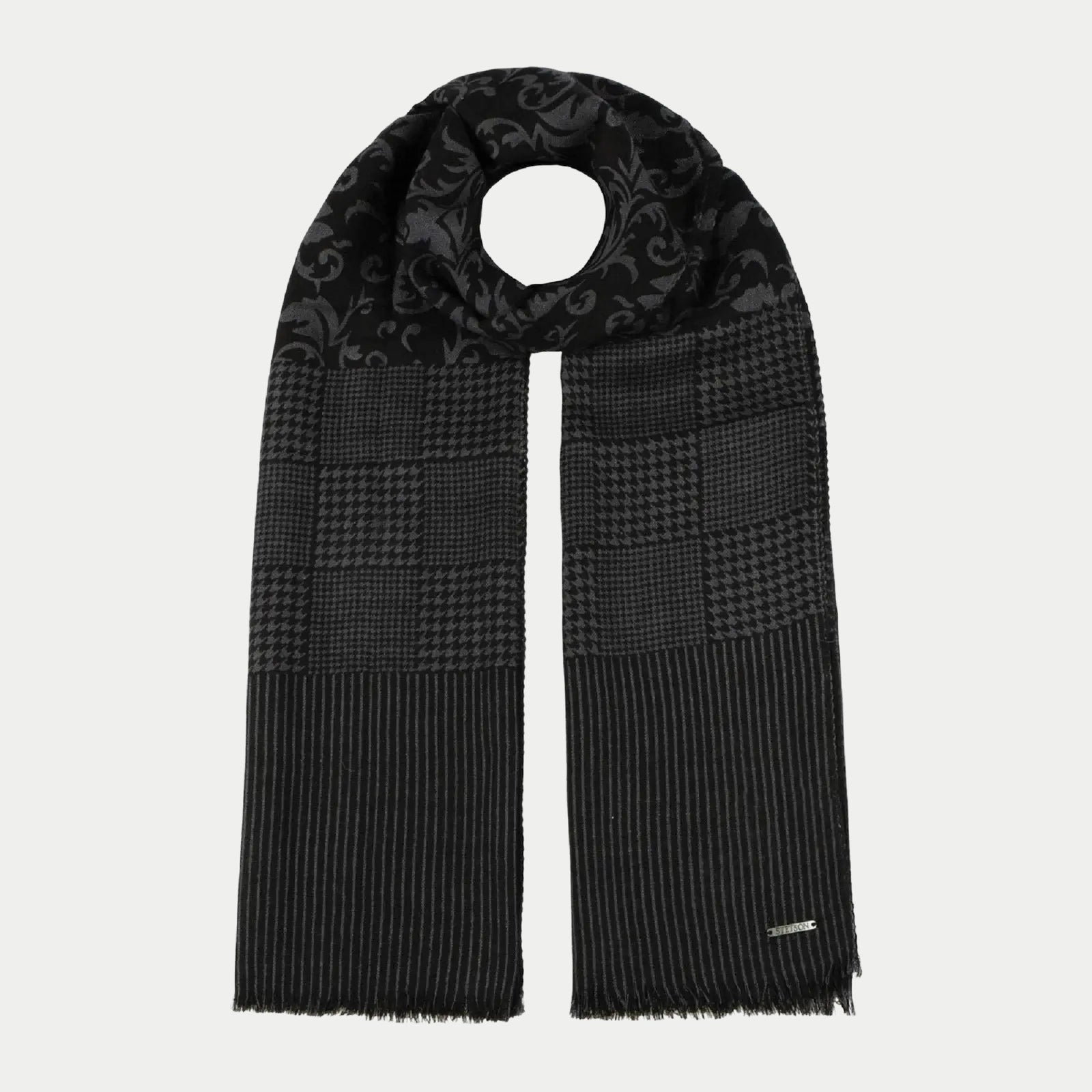 Écharpe Noir à Motif - Stetson