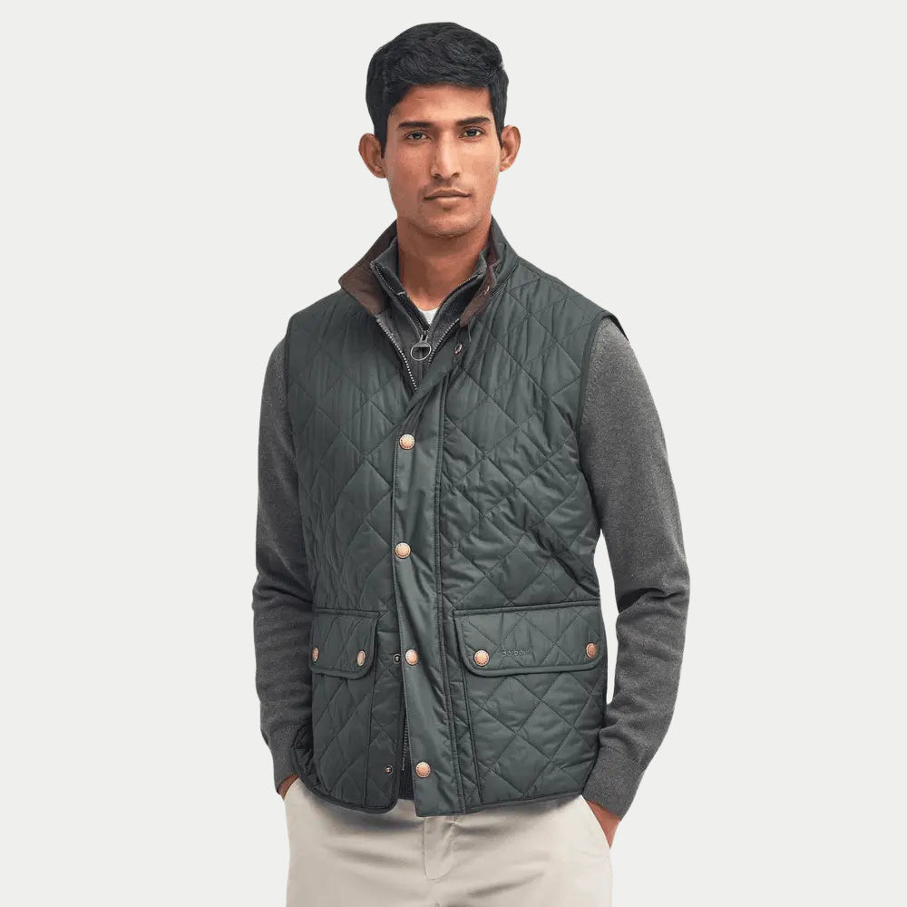 Gilet Lowerdale Sage - Barbour - détail 2