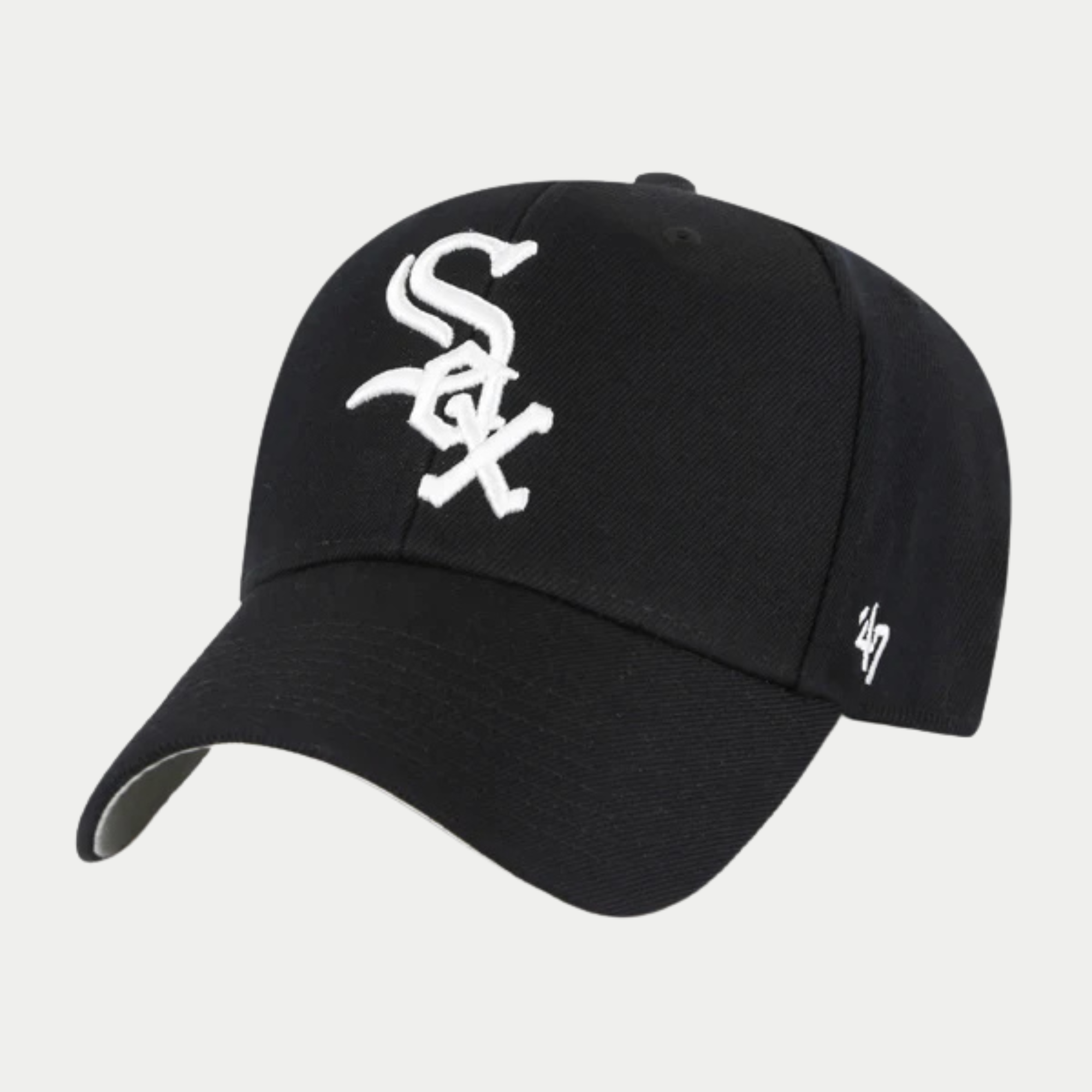 Casquette '47 MVP Chicago White Sox noire, logo SOX brodé en relief blanc