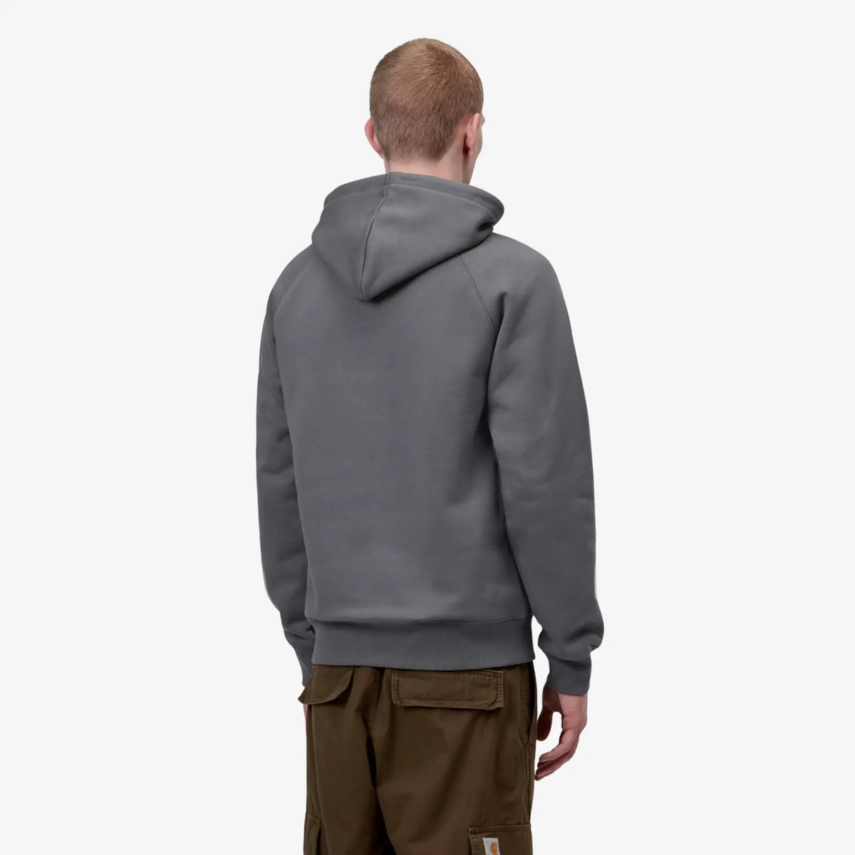 Hoodie Chase Carhartt WIP Styx - détail capuche réglable et poche kangourou