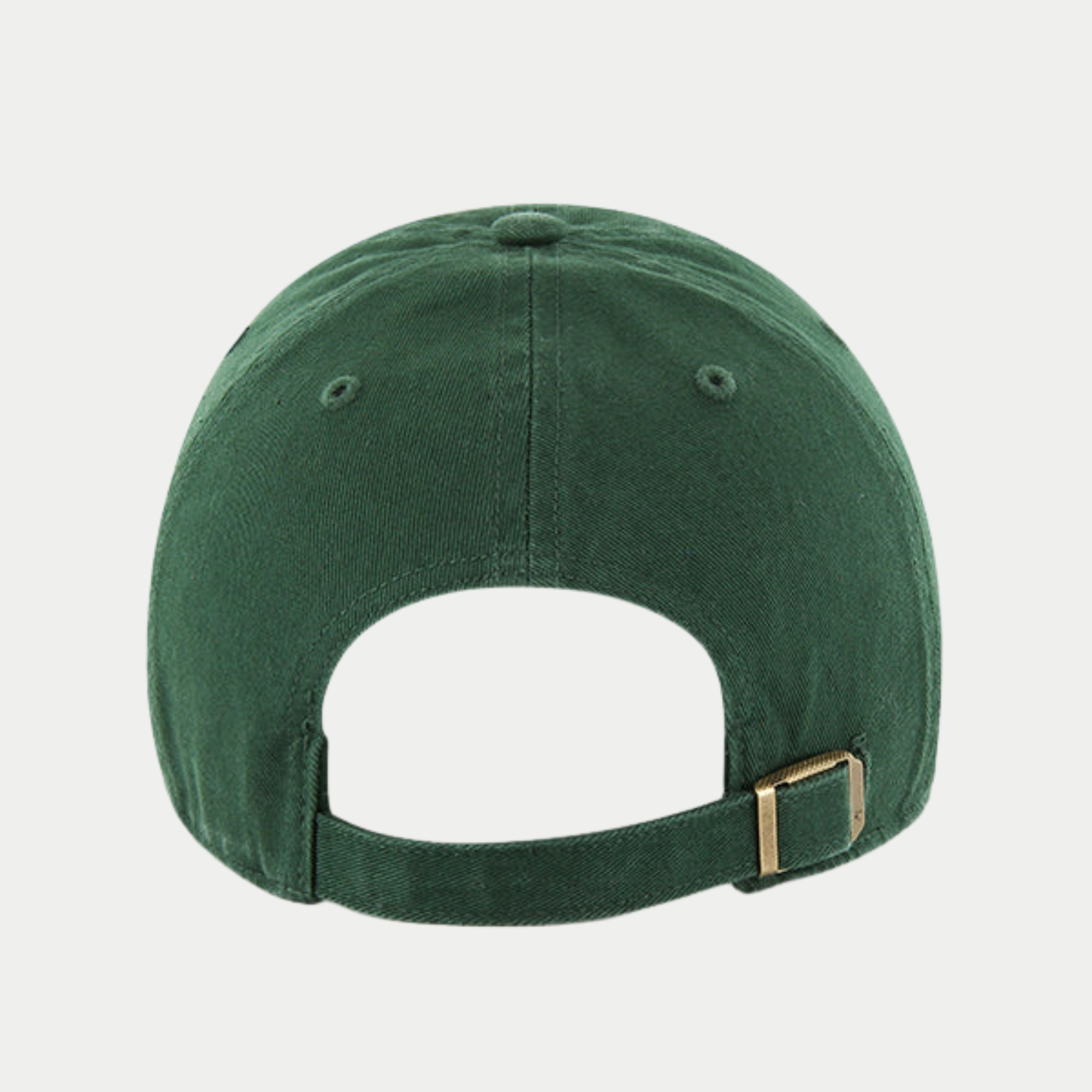 Dos de la casquette '47 Clean Up verte, sangle réglable à boucle métal dorée