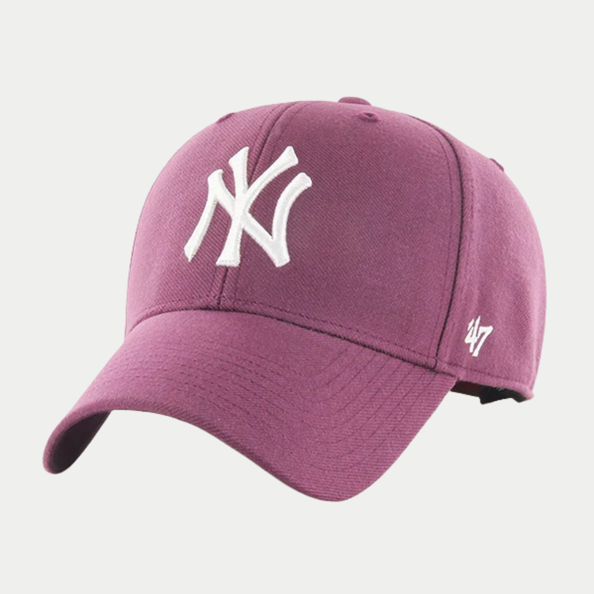 Casquette '47 MVP prune, logo New York Yankees brodé en relief blanc