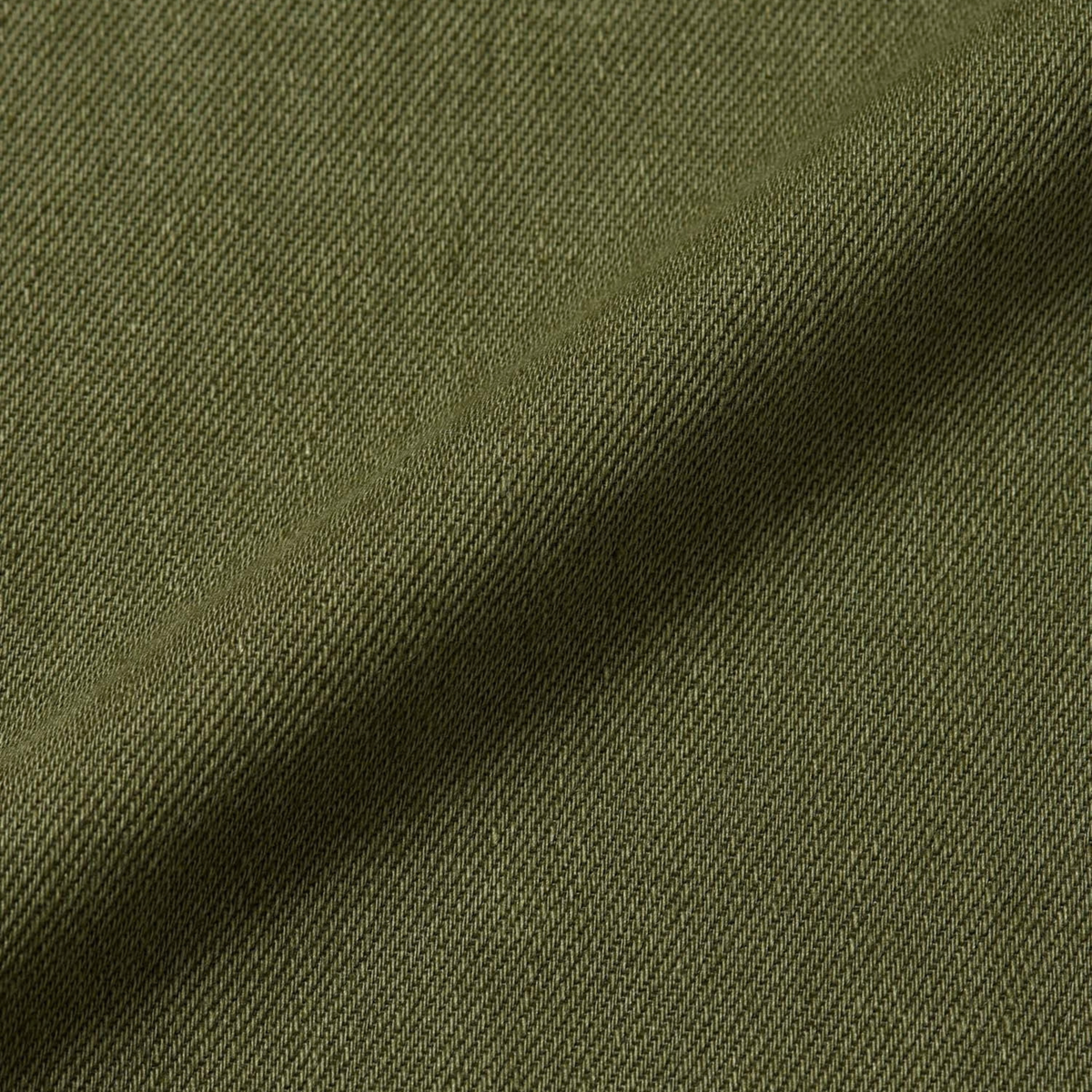 Pantalon Relaxed Hemp Olive Gramicci - macro du sergé de chanvre, armure diagonale visible