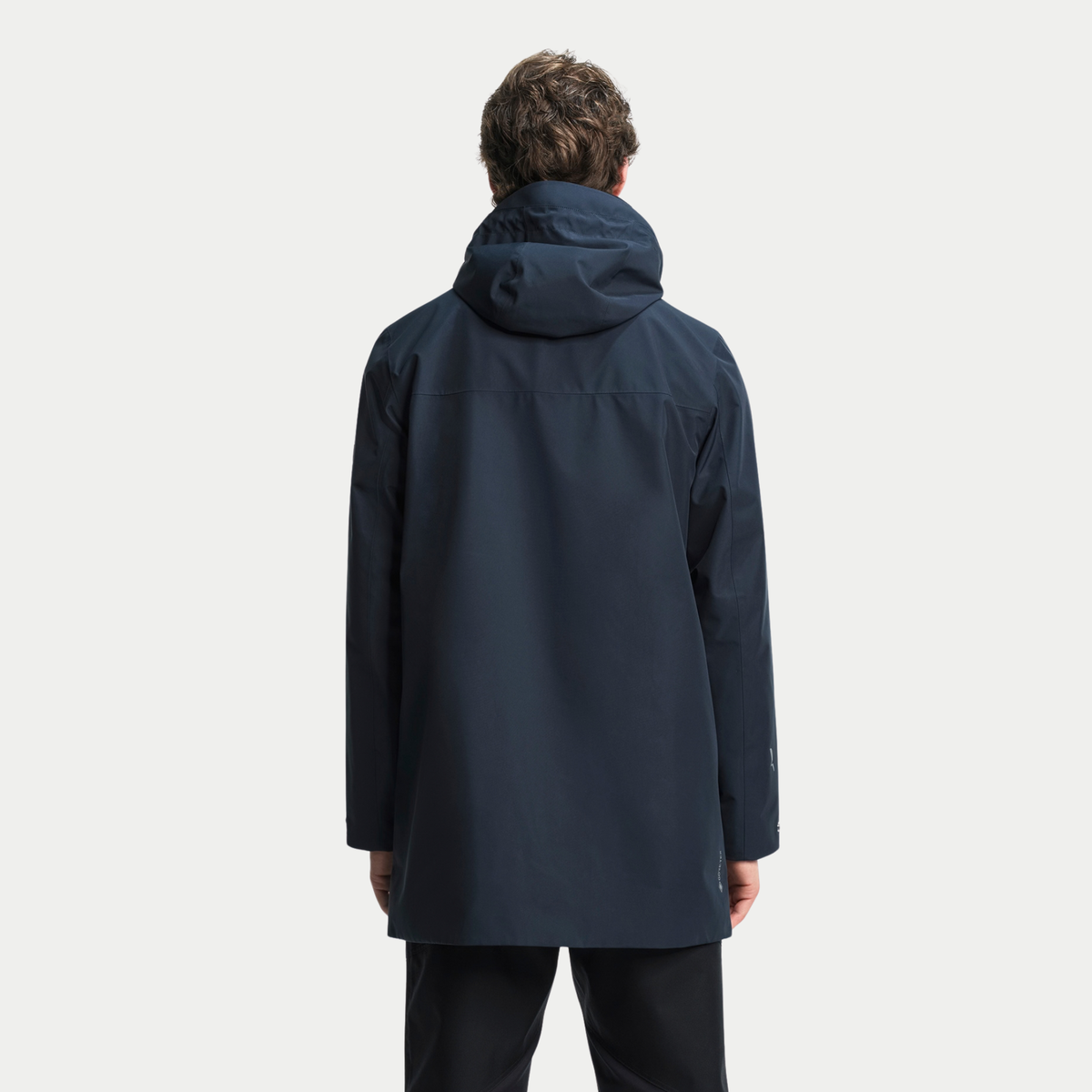 Parka T-KIT bleu marine vue de dos, longueur mi-cuisse
