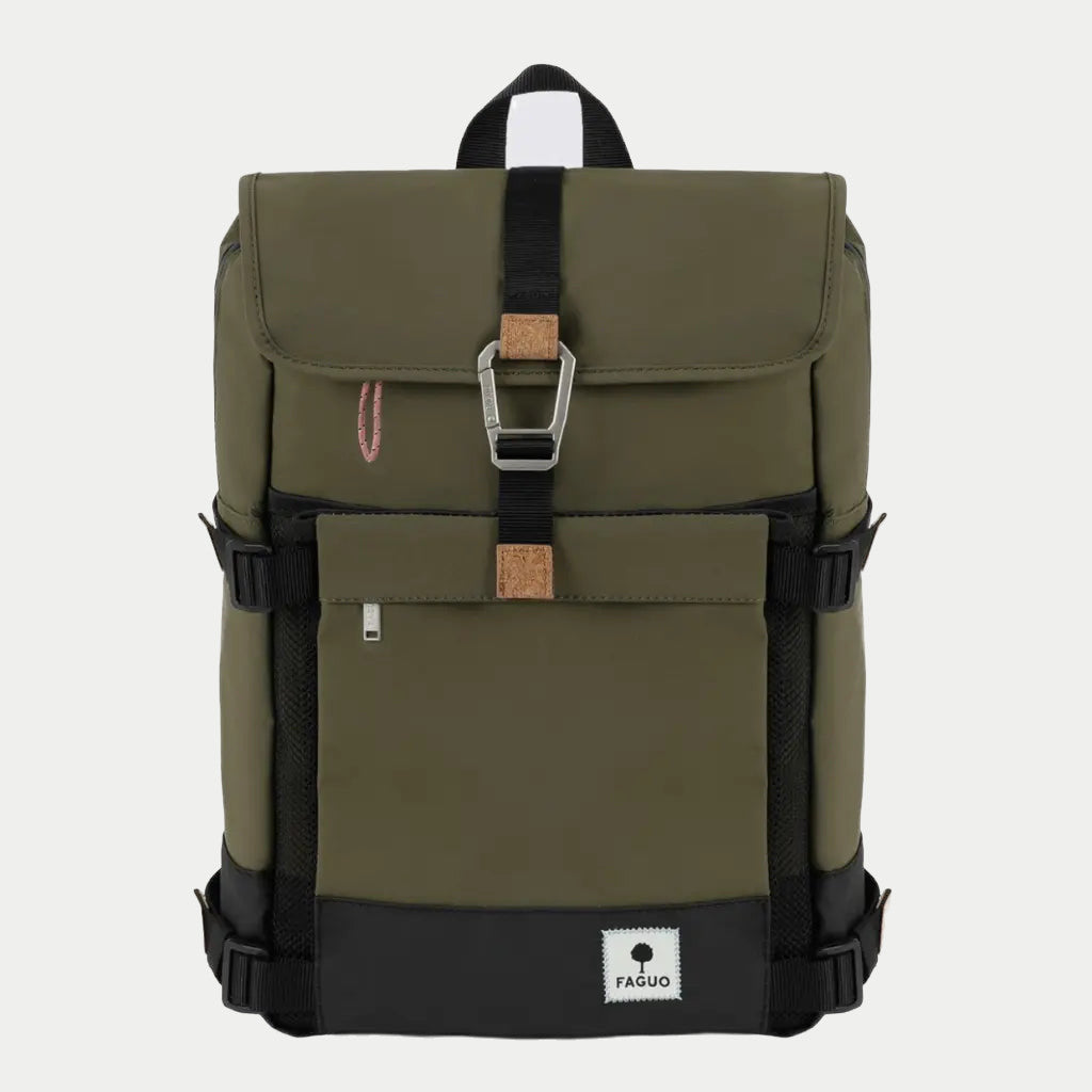 Sac à dos Faguo Commuter vert olive vue de face