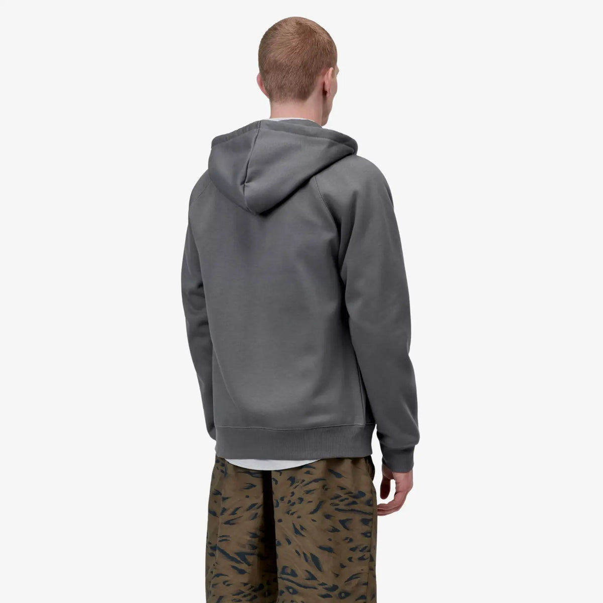 Sweat Zippé Chase Carhartt WIP Styx - détail capuche et fermeture éclair