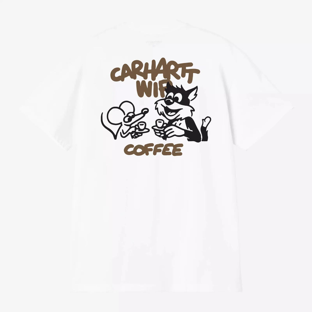 T-shirt Coffee Break Carhartt WIP blanc - imprimé graphique dos