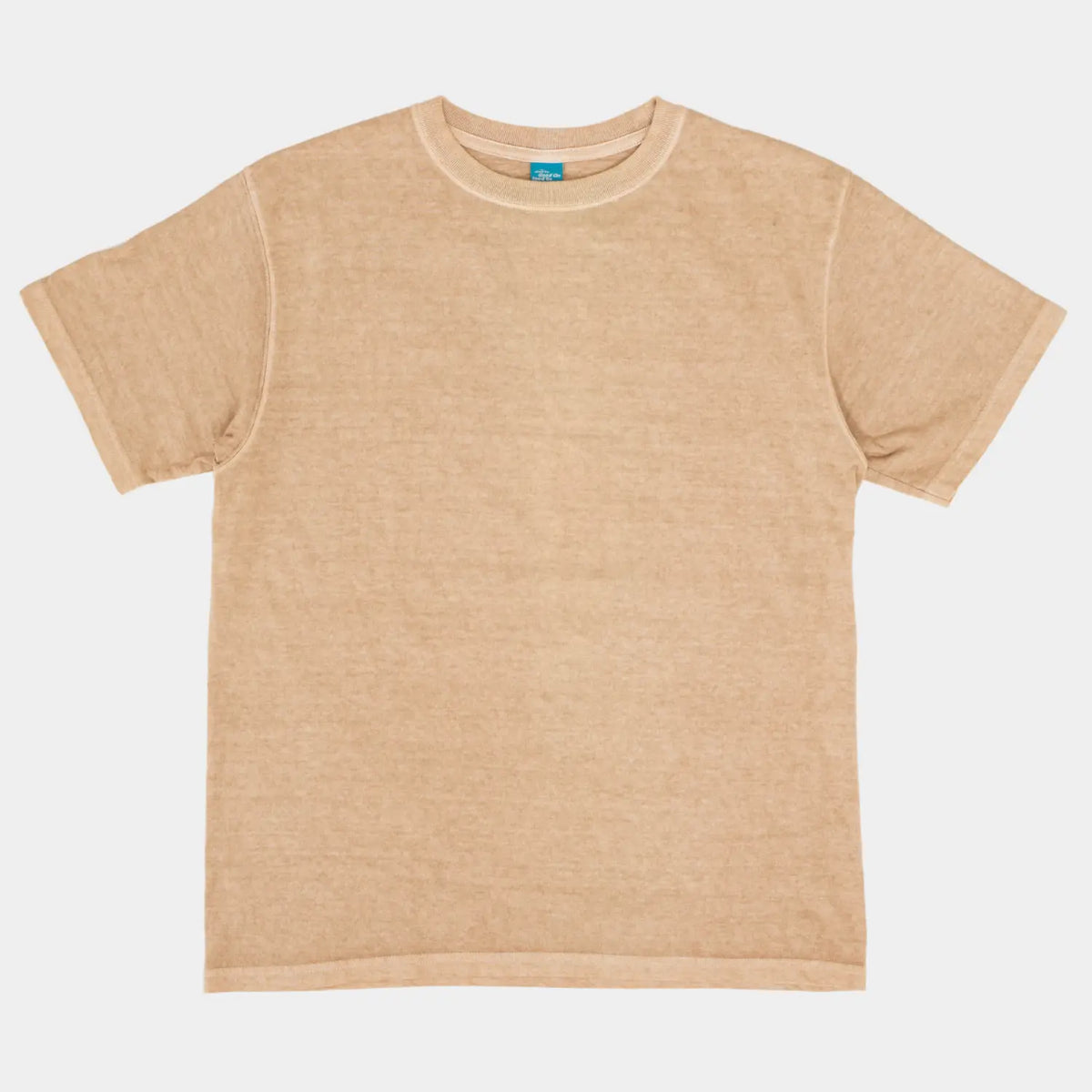 T-shirt Good On Latte, beige sable délavé, vu de face à plat