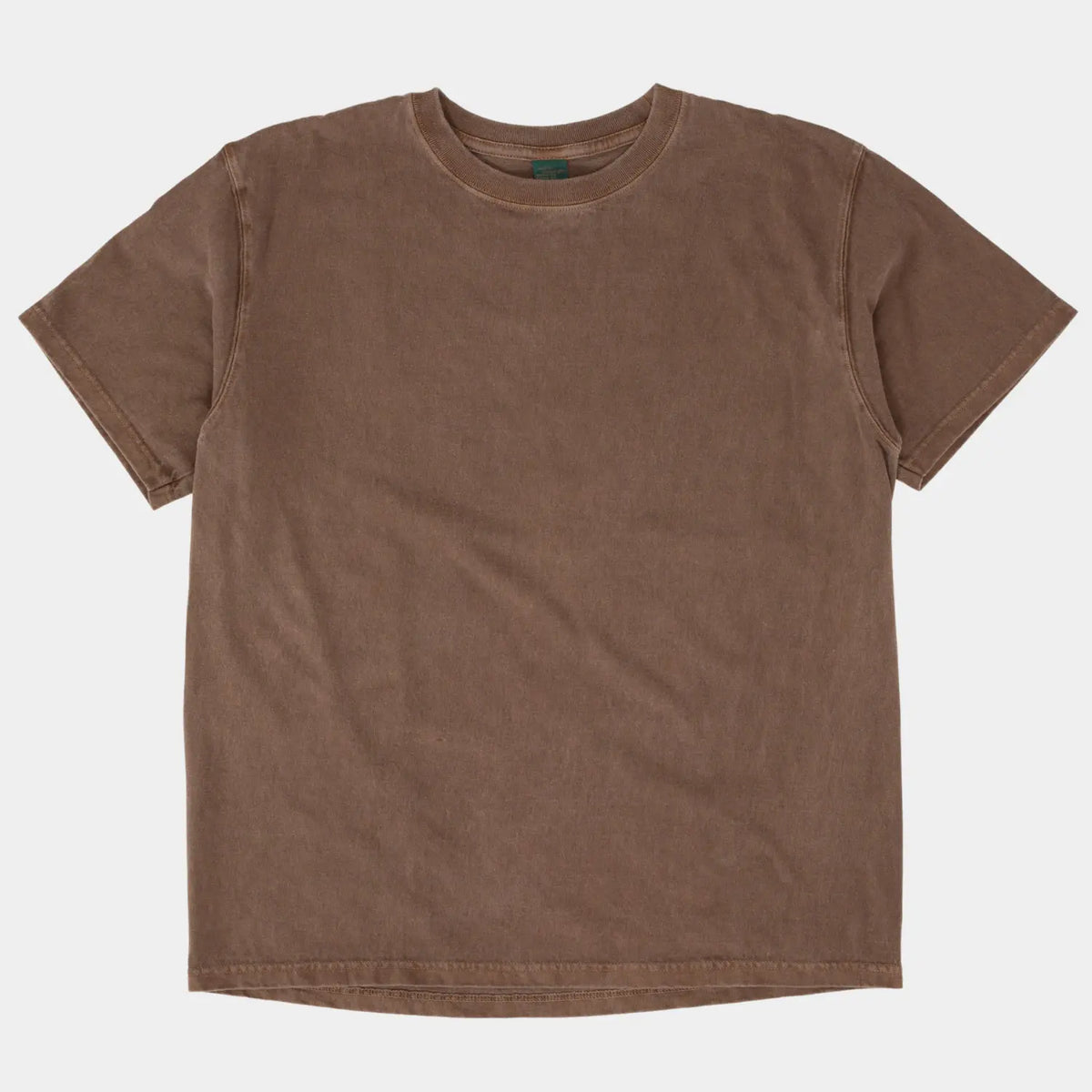 T-shirt Good On marron délavé, vu de face à plat sur fond clair