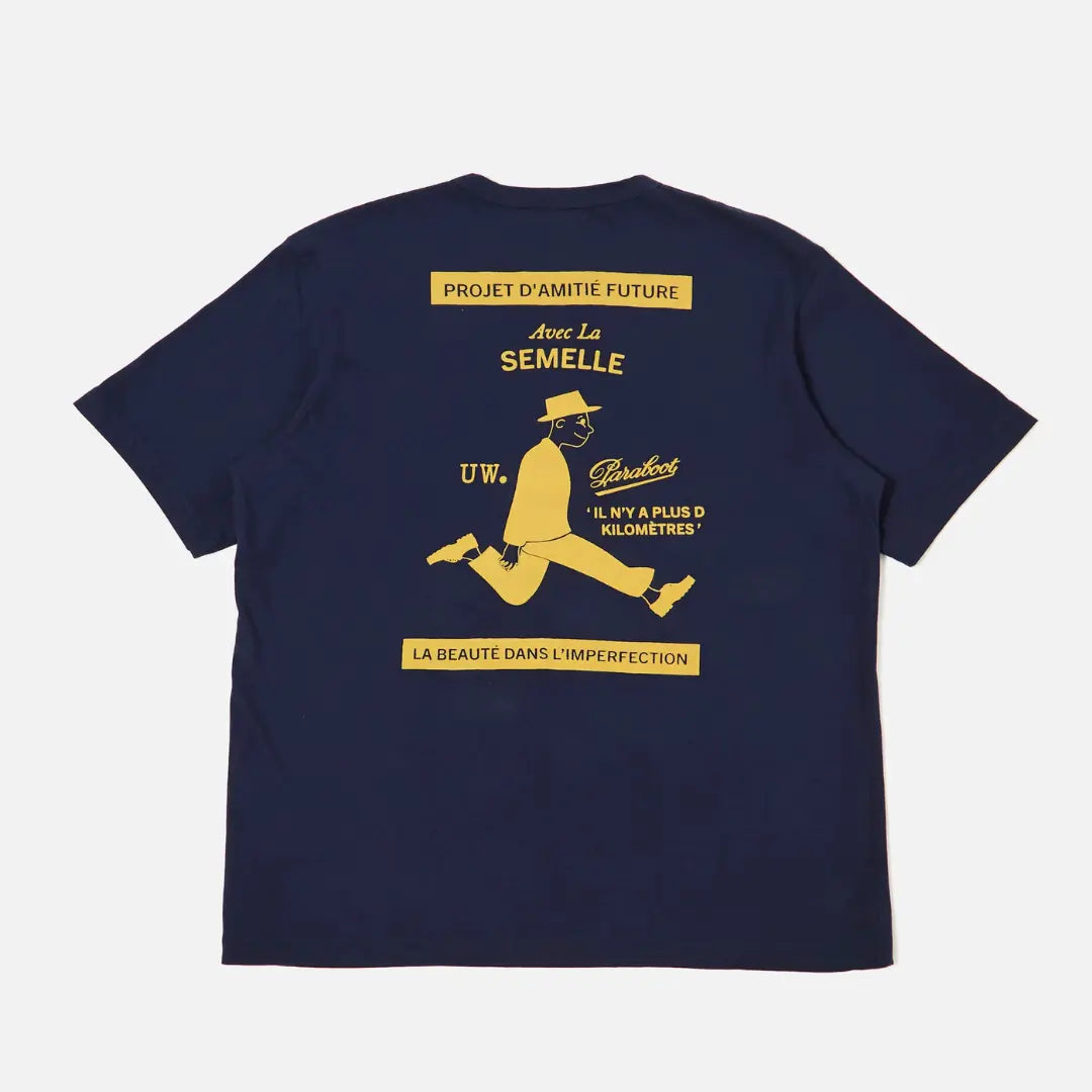 T-shirt Paraboot - Navy - Universal Works - détail 4
