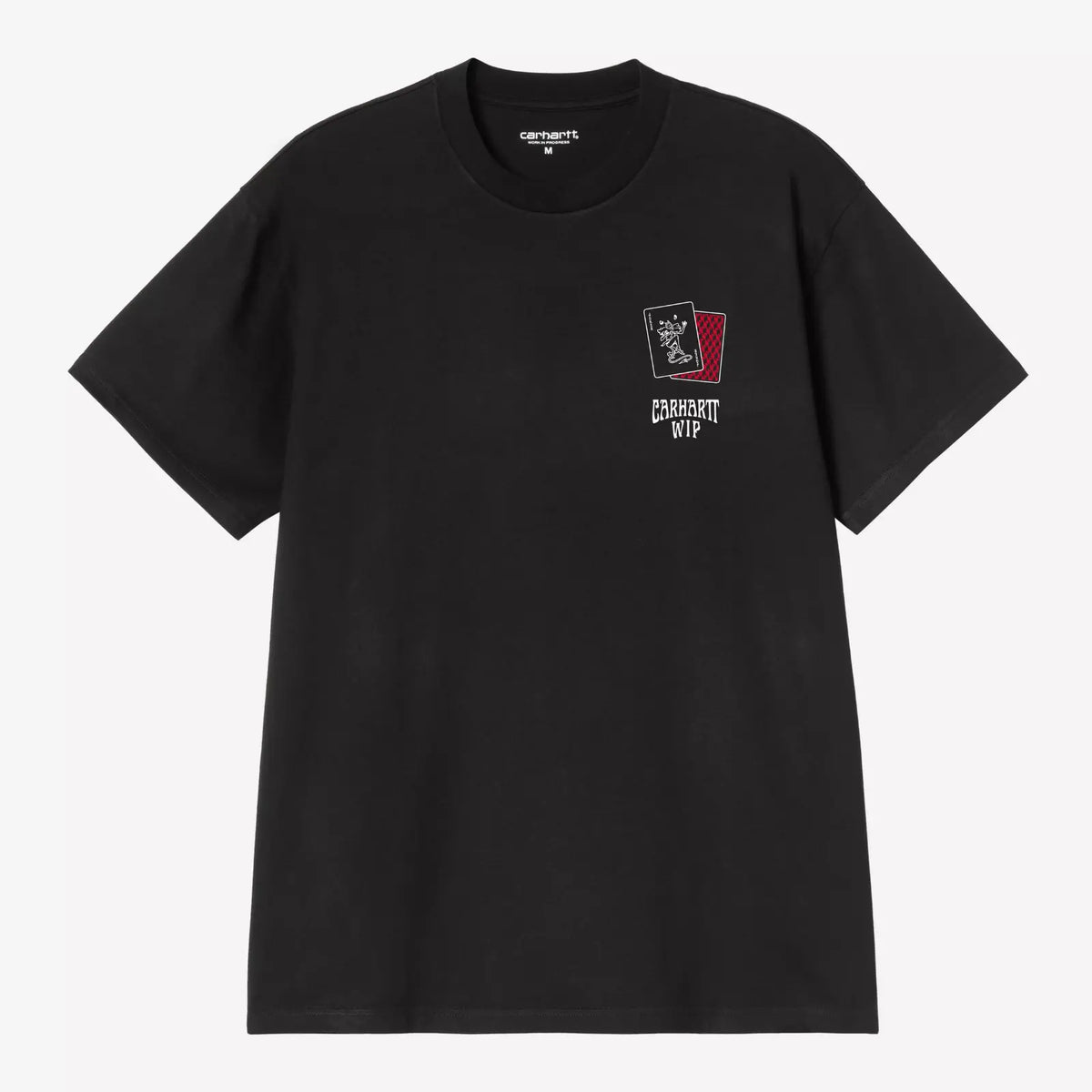 T-shirt Playing Cards Carhartt WIP noir coton bio - imprimé cartes à jouer devant