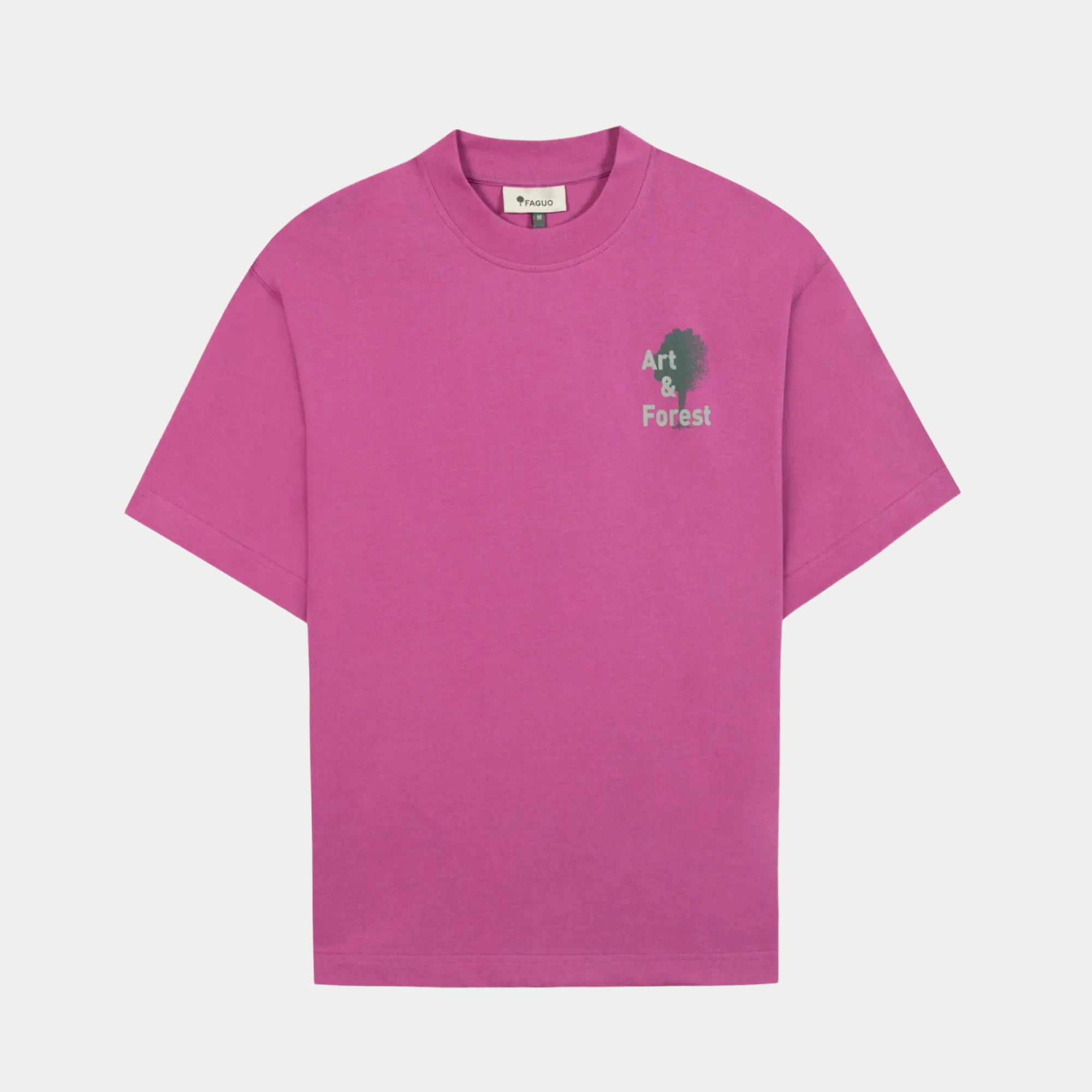 T-shirt Yellow Stone Forest Fushia - Faguo
