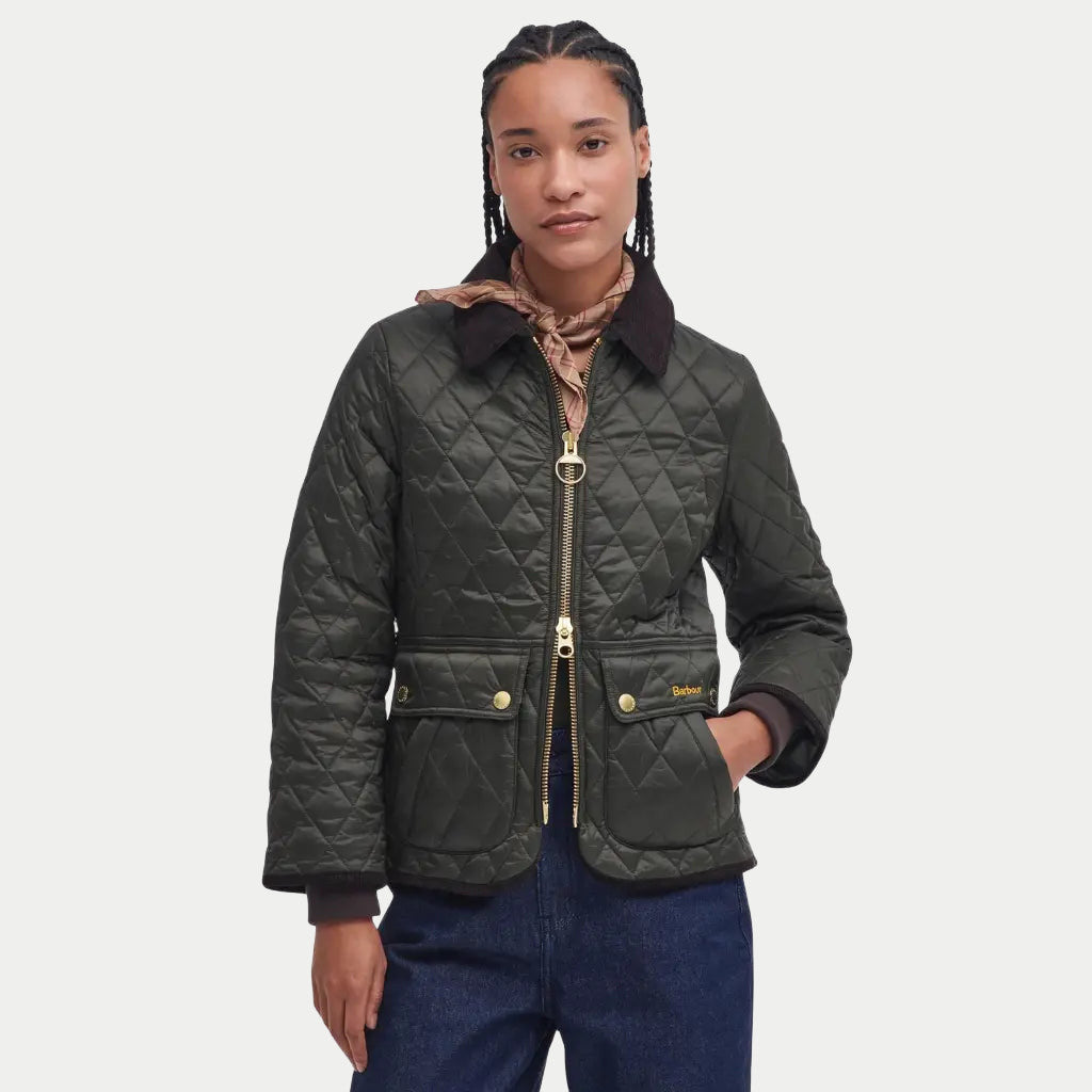 Veste Matelassée Fitted Beadnell Sage - Barbour - détail 2
