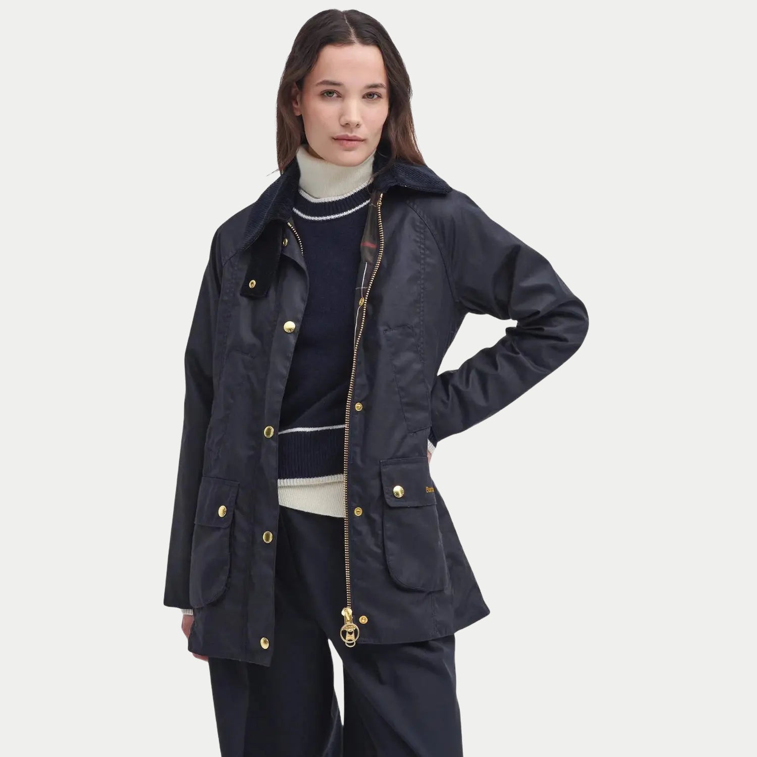 Veste Modern Beadnell Navy - Barbour - détail 2
