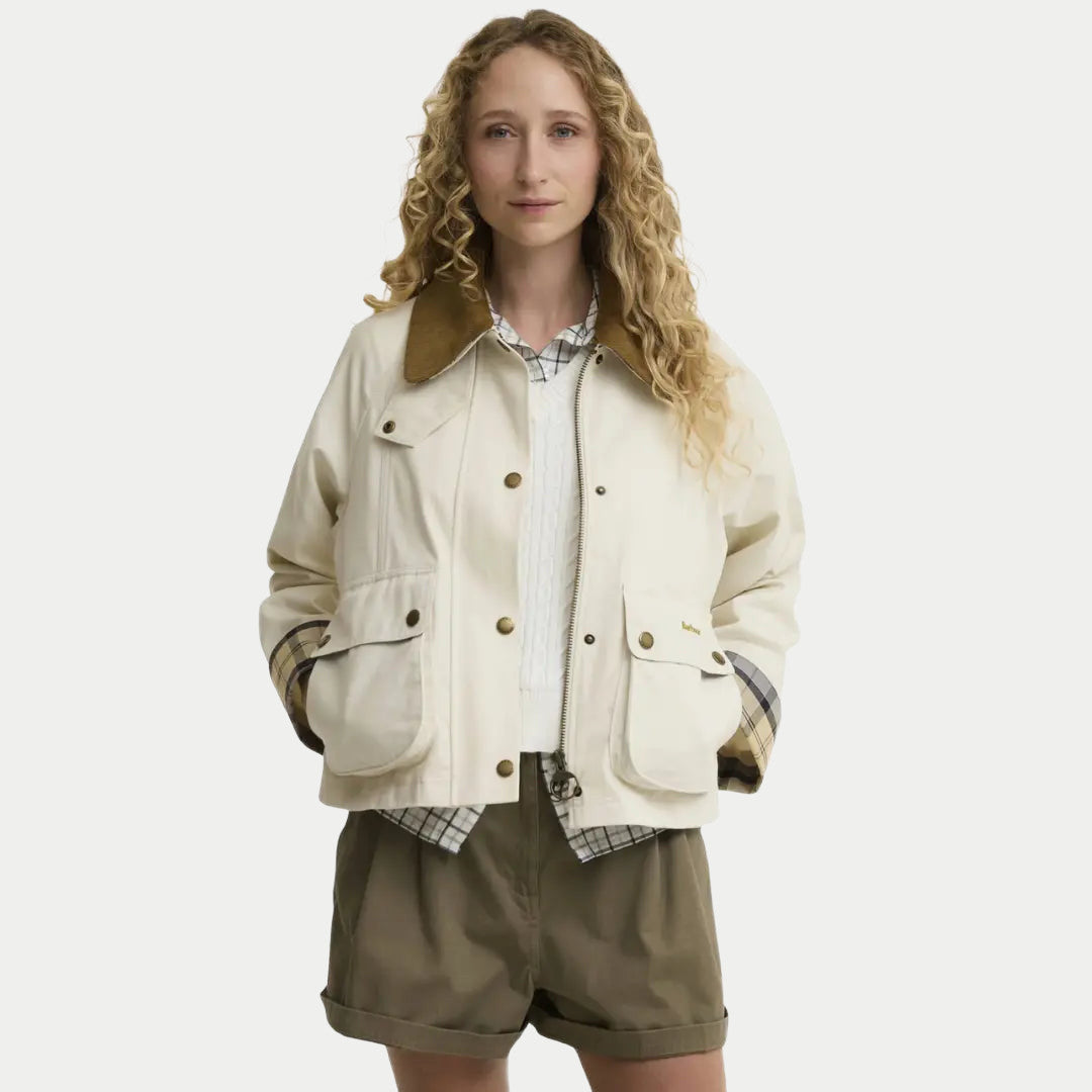 Veste Casual Beadnell Casual Cropped - Light Pearl Beige - Barbour - détail 2