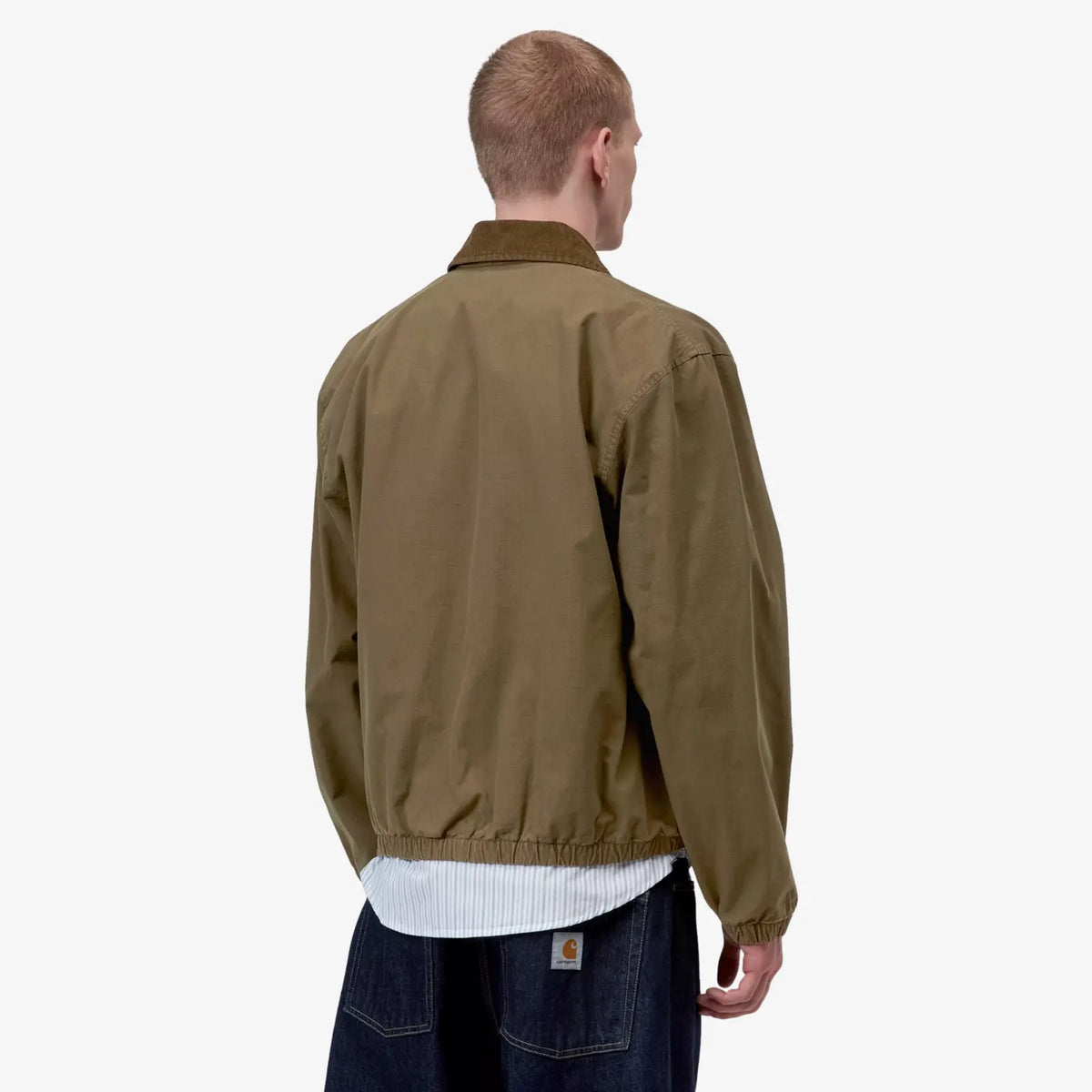 Veste Madison Ripstop Carhartt WIP Dark Beech - détail broderie logo C