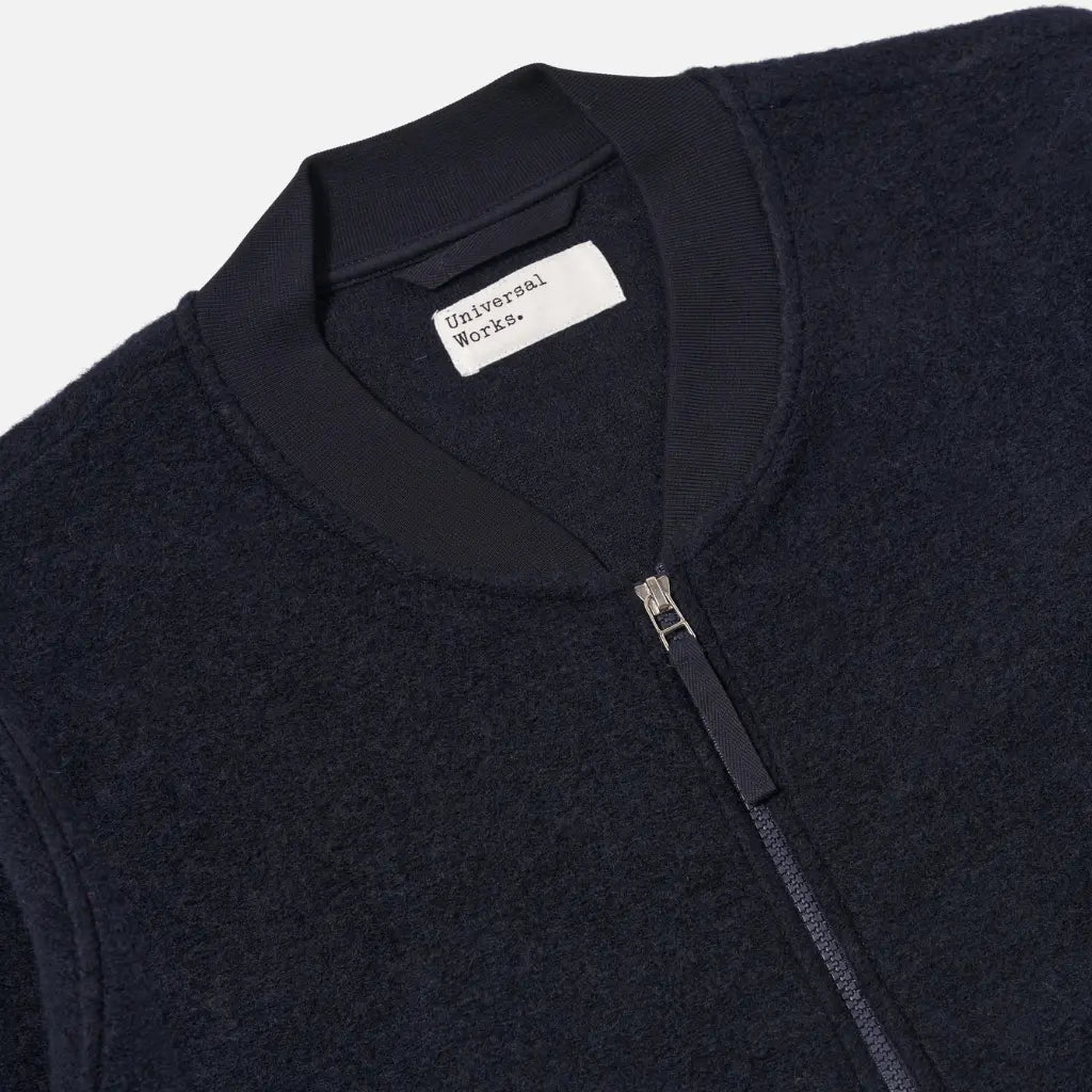 Zip Bomber - Navy - Universal Works - détail 2